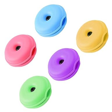 DOITOOL 5St Schildkröten-Wickler Halter Laptop drahtbinderücken zopfband Kopfhörerständer Headset-Ständer Kabel-Draht-Organizer Kopfhörerkabel-Organizer Handy Veranstalter Ladekabel