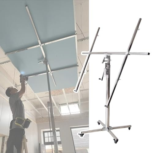 lève plaque de placo Élévateur robuste pour cloisons sèches, 165 lb, cric manuel pour cloisons sèches, pour l'amélioration de l'habitat, panneau de levage pour cloisons sèches, 11' 16', levage pour pa