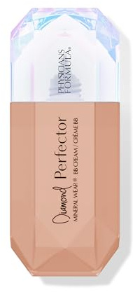 Physicians Formula Mineral Wear Diamond Perfector BB Cream, Tinted Moisturiser with Diamond Extract and Vitamin E, Lightweight Coverage, Luminous Finish, Tan to Deep
