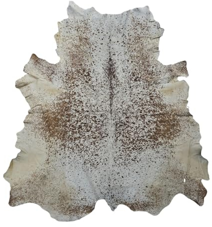 Charlie LONDON Cow Skin Hair on Hide 100% Pure Cow Hide Large Decorative/Carpet/Rug/Wall Leather - Brown, Black and white Colour (241-12)