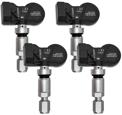 4pcs Tyre Pressure Sensor Compatible With Ford All Models, Multi-Protocol Tpms Tyre Pressure Monitoring System （315mhz And 433mhz）,Including The Following Models Fiesta Focus Kuga Transit Ranger