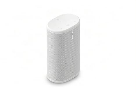 Sonos Play - Portable Bluetooth Speaker with WiFi, Alexa, 24-Hour Battery Life, Charging Base - White