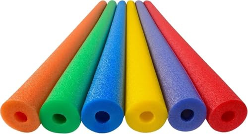 Set di 2 tubi galleggianti in schiuma per piscina, per progetti artigianali, multiuso, 120 x 6 cm, colore: blu