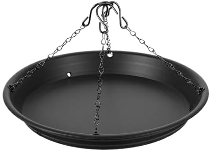 Suspension pour oiseaux - Baignoire extérieure grand plateau volière qui attire les oiseaux sauvages | Distributeur d'eau multifonctionnel pour la décoration du pot