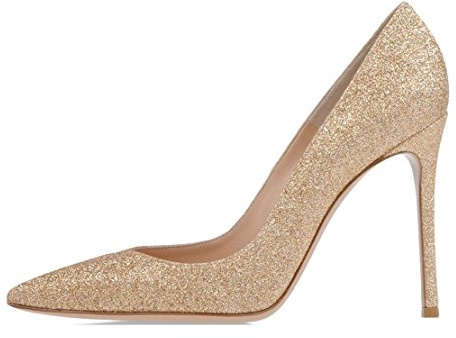 EDEFS - Escarpins Femme - Sexy High Heel Shoe - Stiletto Scintiller Escarpin - Chaussures Talons Aiguilles 10 cm - Taille 40