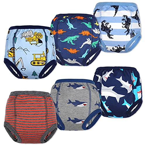 MooMoo Baby Cotton Training Pants Strong Absorbent Toddler Potty Training Underwear for Baby Boy 3T