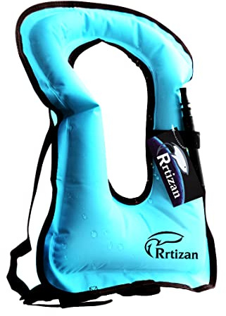 Rrtizan Snorkel Vest, Adults Inflatable Snorkeling Vest up to 220 lbs