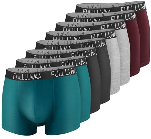 Fullluwaa Herrens Boxer Shorts 8-pack Briefs Bomull Herr Retro Shorts Boxer Underkläder S, M, L, XL, XXL, XXXL
