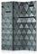 murando - Paravent Raumteiler Innen 3D Effekt Abstrakt 135x172 cm 3-teilig Einseitig Raumtrenner Trennwand Holz Room Divider Mobiler Sichtschutz Spanische Wand geometrisch blau Dreiecke f-A-0478-z-b