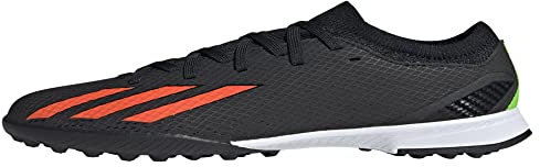 adidas X Speedportal.3 Turf Soccer Shoe, Black/Solar Red/Solar Green, 11 US Unisex Little Kid