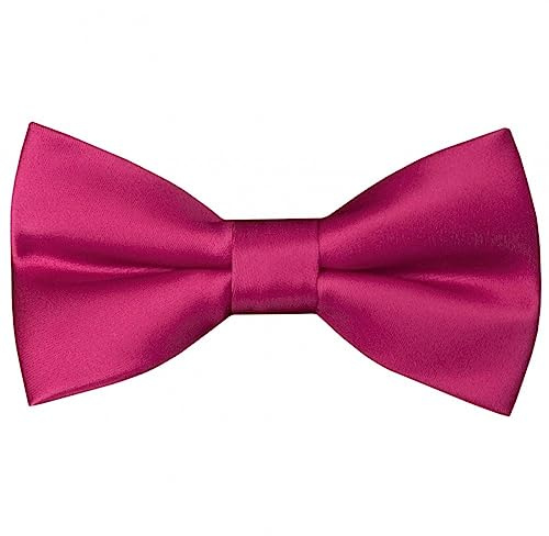 Mini Mart Online Limited Boys Kids Plain Basic Back Hot pink Dickie Bow Tie