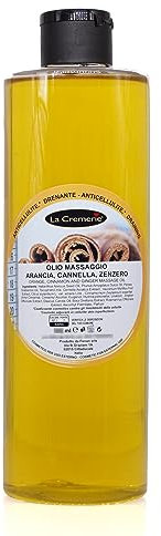 Olio massaggio Arancia, Cannella, Zenzero - Anticellulite, Drenante - La Cremerie - 200ml