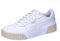 PUMA Damen Carina 2.0 Sneakers 35.5 White Gold Alpine Snow