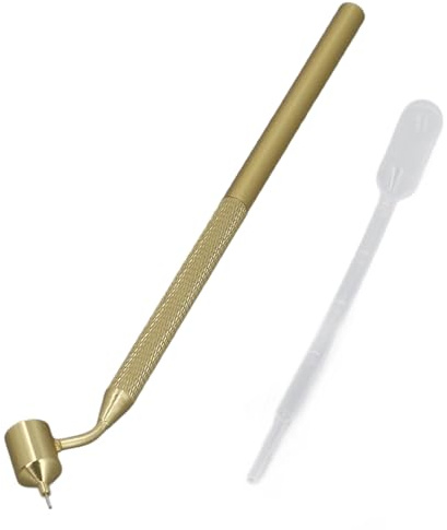 Penna per vernice a tratto fine, applicatore per vernice con tratto fine, con strumento di pulizia, per riparare graffi da pietre, pittura, disegno, scrittura, scrittura (0,4 mm)