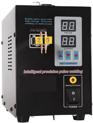 Soldador por Puntos, Soldador por puntos de batería de 737G, máquina de soldadura por puntos con luz LED de 1,5 kW for paquete de baterías 18650, soldadores por puntos de pulso de precisión