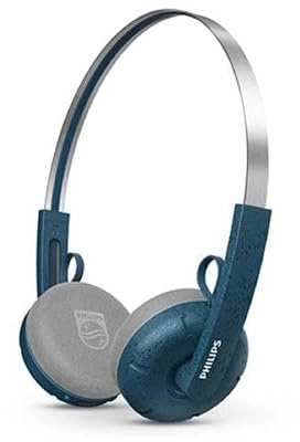 Philips CENTURY 2000-serien trådlösa on-ear-hörlurar TAH2000TL/00 The Ringo | Retro Bluetooth 5.4-hörlurar med 26 timmars speltid, multipoint, mikrofon, on-ear-kontroller och reservkuddar