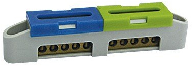 ELEKTROPLAST LZ-4 N+PE- Klemme Schutzleiterklemme Sammelklemme 2x5 Anschlüsse 47.114 7256, Cranberry