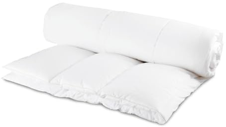 Lancashire Bedding Dual Tempo Duvet - 4.5 & 9 Tog Quilt; Couples Duvet for Hot & Cold - King Size Made Comforter, Comfortable All Season - King 230 x 220 Cm