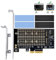 Dual M.2 PCIe-Adapter mit Kühlkörper, 6amLifestyle M2 NGFF-SSD und NVME-SSD zu PCI-e 3.0 x4-Hostcontroller-Erweiterungskartenunterstützung M.2 M Key SSD 2280 2260 2242 2230 mit Low Profile Bracket