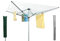 U.saf 60/50/40m 4 Arm Rotary Airer Outdoor Dryer With Cover Washing Line With Ground Socket (40 meter)