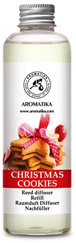 Recambio de Difusor Galletas de Navidad 200 ml - Relleno Difusor - Difusores Aromáticos - Ambientador - Difusor Perfumado - Fragancia para Habitación - Difusor - Fragancia Fresca - Regalo
