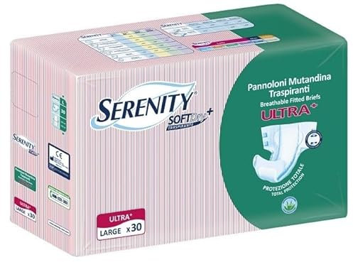 Serenity Pannolone A Mutandina Serenity Fitted Ultra + Aloe L 30 Pezzi