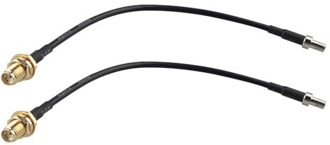 Futheda 2 st 15 cm/6 tum kontakt TS9 hane till SMA hona adapterkabel pigtail koaxial RG174 antenn förlängningskabel för extern antenn 4G LTE WiFi router Huawei 5G CPE PRO Netgear modem hotspot