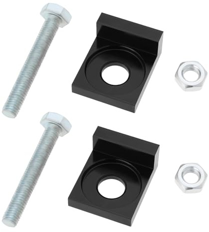 ECSiNG 2 st 12 mm hål dia motorcykel kedja justerare spännare CNC spännare för dirt motorcykel 50cc 70cc 90cc 110cc 125cc svart