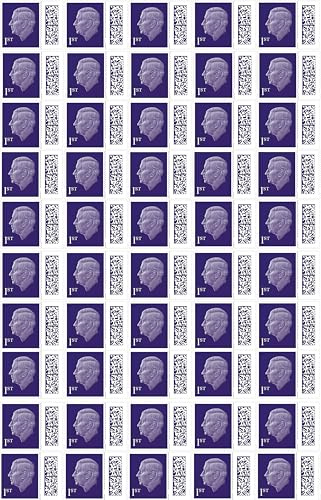 Albian Trading 1st Class Stamps (50 Stamps) - 1st Class Stamps - Barcoded Self Adhesive UK Letter Postage Stamps for Postage - (50 Total)