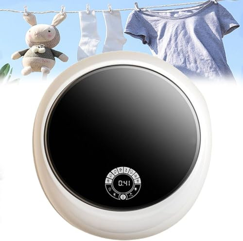 LSBHPPD Mini Machine à Laver 3Kg,Machine à Laver à Tambour Murale,Linge Compact à Chargement Frontal,Machine à Laver Entièrement Automatique Et Essoreuse,8 Programmes,White