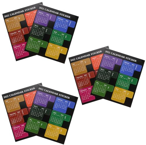 Cabilock 6 hojas Etiquetas Adhesivas Impermeables para Marcadores de Páginas Etiquetas Índice Inglés Pegatinas Adhesivas para Oficina Escuela y Hogar