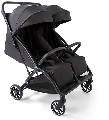 Red Kite Push Me Duet Twin Stroller - Black