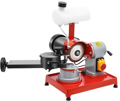 Affilacatena per motosega, affilatrice per motosega, per officina e riparazione della lama, in ghisa di plastica, gomma, rame, per lame in metallo duro