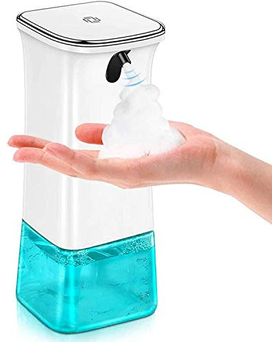A5 Dispenser Automatico per Sapone e Disinfettante per Mani, Adatto a Bagno e Cucina con Batterie Incluse, erogazione a Schiuma