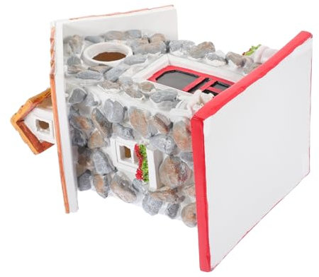 VANZACK Resin Vogelhaus Robustes Gartenvogelhaus Zum Aufhängen Dekoratives Vogelhaus Für Garten Für Nistplätze Und Vogelbeobachtung Wetterbeständig Und Langlebig