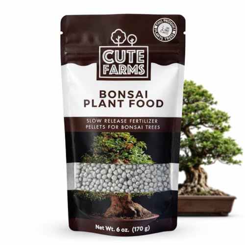 Bonsai Slow Release Fertilizer Pellets for Indoor and Outdoor Plants (6 oz) Resealable Bag