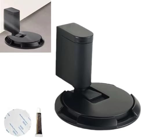 Topes de puerta magnéticos, topes de puerta magnéticos de alta resistencia, topes de puerta sin taladro, cierre magnético ajustable, topes de puerta con ventosa magnética adhesiva (A)