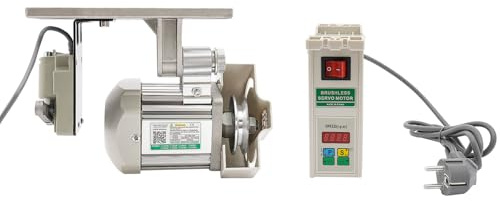 MINRS Moteur de machine à coudre 750 W 220 V, industriel, 500-3500 tr/min, servo, aluminium et cuivre, argenté