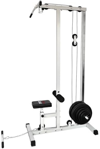 Hansson Sports® Latmaschine Latzugturm Latzugstation Seilzug mit Gewichten optinal (B:Mit 47.5KG)