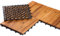 BURI 2qm Holzfliesen Balkonfliesen Holz Fliesen 30x30 cm - Balkonboden wetterfest aus Akazienholz - Terrassenfliesen mit Klicksystem für Terrasse Balkon (22 Stück = 2m²)