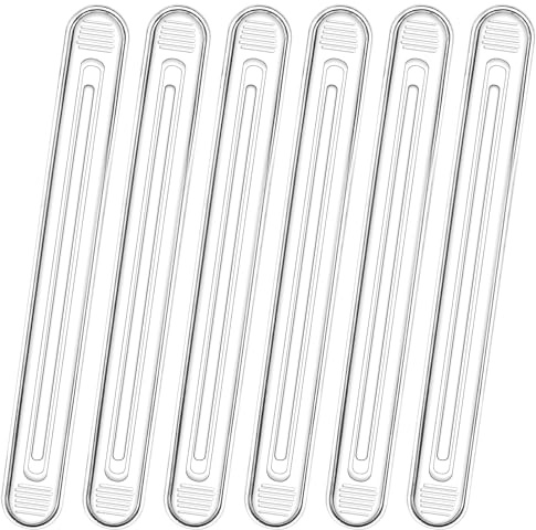 Chair Wall Protector - 6 Pack Long Rubber Clear Furniture Wall Protectors Adhesive Silicone Cabinet Door Bumpers Pads for Chair, Cabinet, Shower Doors, Toilet Lids, Headboard, Drawer, Car Doors Guard