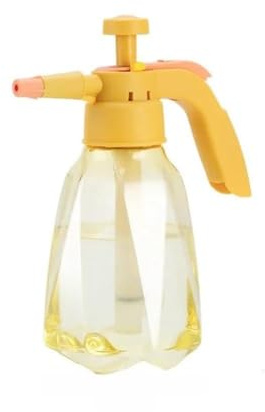 QOXEZY Flacone spray ad aria ad alta pressione per fiori, veicoli e uso esterno, per spruzzatore da giardino in plastica resistente, lunghezza 30,5 cm (giallo)