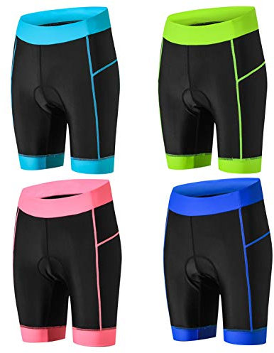 weimostar Cuissard de cyclisme pour femme rembourré en gel pour VTT, course de route, pantalon d'été, bas de vélo, rose, taille XXL