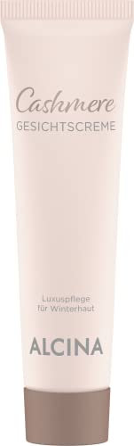 ALCINA Cashmere Gesichtscreme - 1 x 15 ml - Glättet trockene und strapazierte Winterhaut - Mit edlem Cashmere-Extrakt
