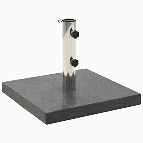 Susany Umbrella Stand Parasol Stand Parasol Holder for Mast Diameter 38 and 48 mm 30kg Square Black
