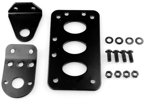 Moto Side Mount Tail Light License Plate Bracket, Motorcycle License Plate Bracket, Number Plate Holder for Motorbike Universal Side Mount