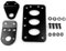 Moto Side Mount Tail Light License Plate Bracket, Motorcycle License Plate Bracket, Number Plate Holder for Motorbike Universal Side Mount