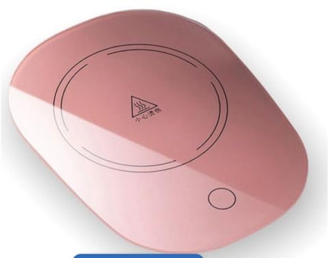 SQUADO - Scaldatazza Elettrico, con Porta USB, Scalda e Mantiene il Calore, Adatto per Ufficio/Casa/Studenti/Viaggio, Pratico e Facile da Usare