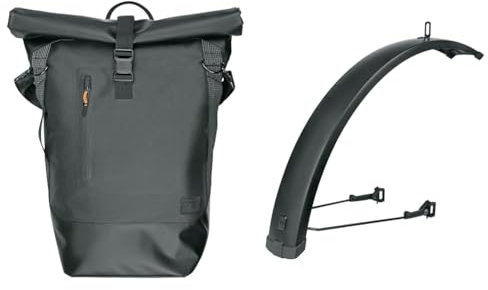 SKS GERMANY Infinity URBAN SIDEBAG Gepäckträgertasche & Infinity UNIVERSAL Mudguard Front 75 27.5 - 29 Vorderrad-Schutzblech
