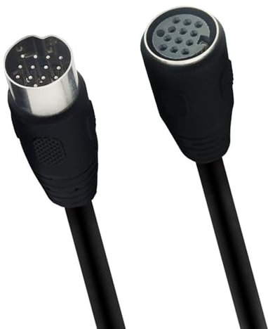 HDOYTXXM Câble de commande de signaux électriques DIN 13 broches mâle vers mâle/femelle Câble de commande de signaux vidéo S pour diffuseur de scène